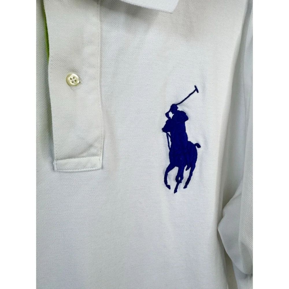 Polo Ralph Lauren Big Pony Polo Shirt Men's 2XLT Tall White Short‎ Sleeve Golf